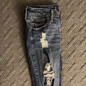 Hollister Super Skinny Distressed Jeans
